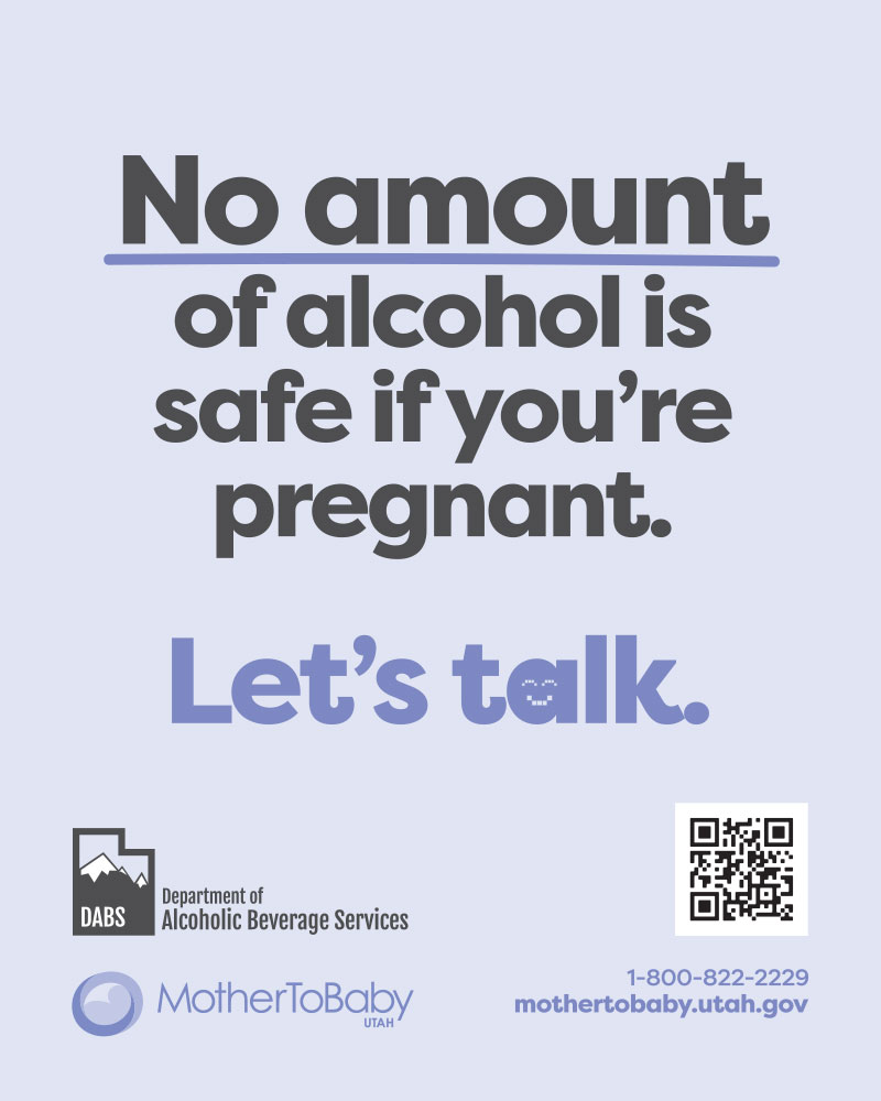 No amount of alcohol is safe if you're pregnant. Let's Talk. Mother to Baby poster